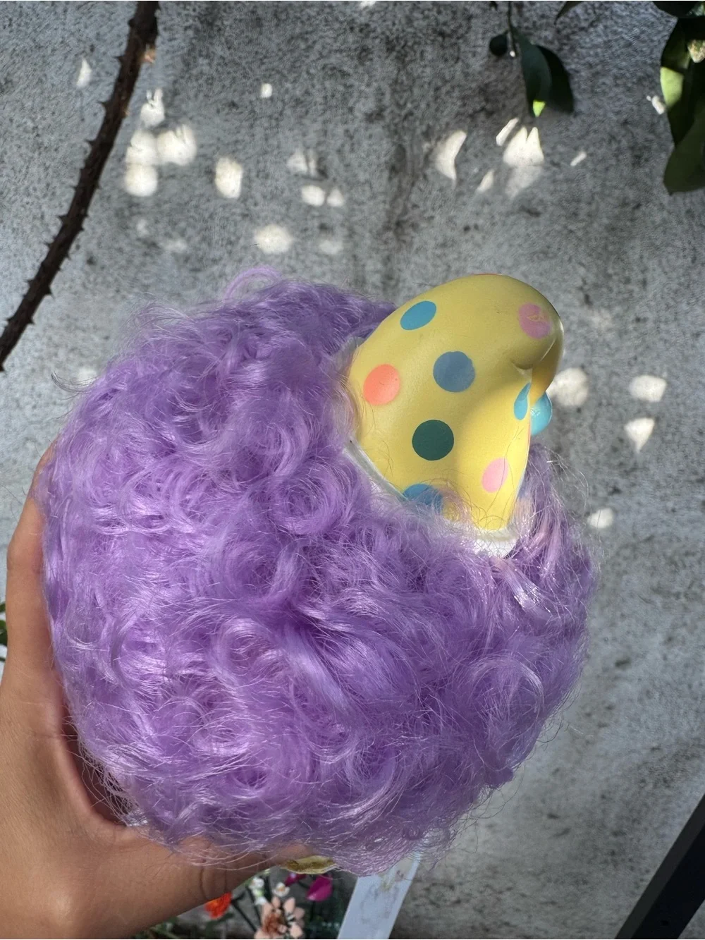 Precious Moments Purple Plush Clown Doll with Pastel Outfit
